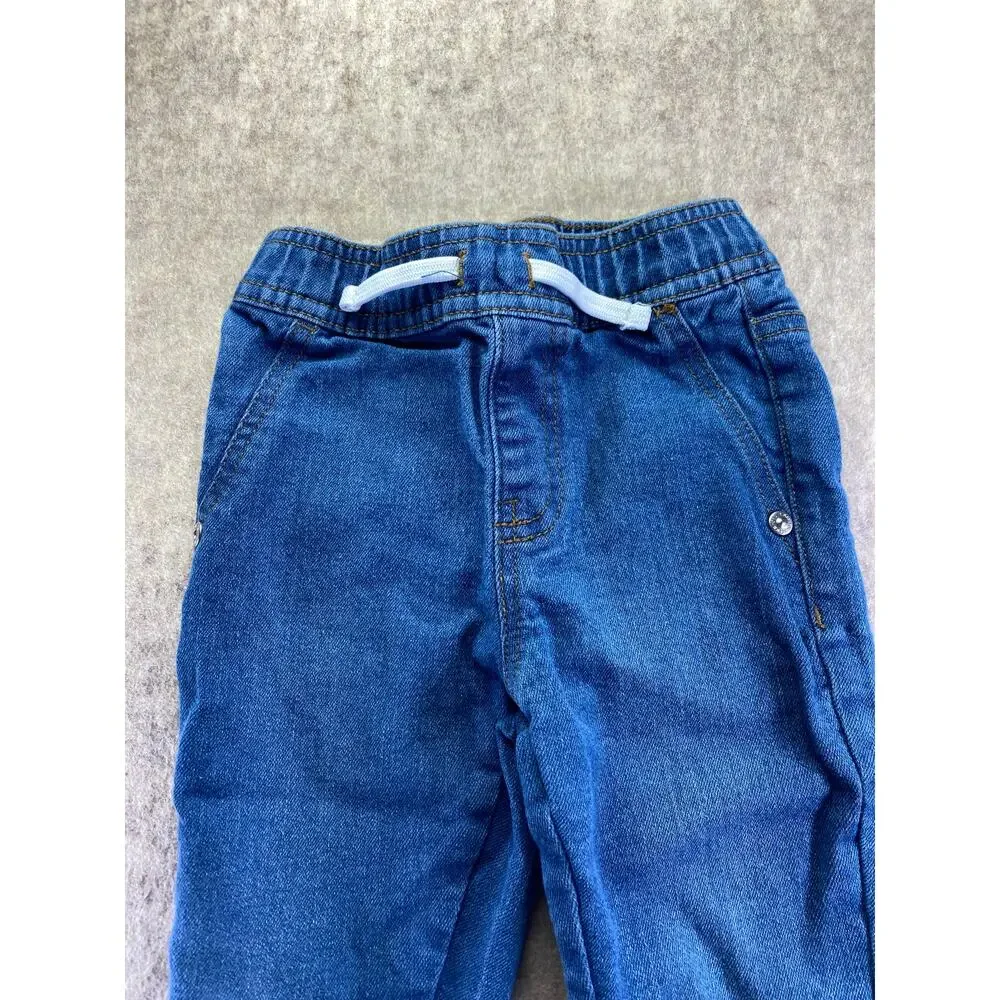 7 For All Mankind Toddler Blue Denim Joggers Size 2T